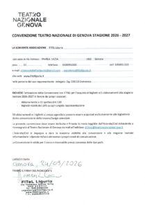 CONVENZIONE TEATRO NAZIONALE GENOVA